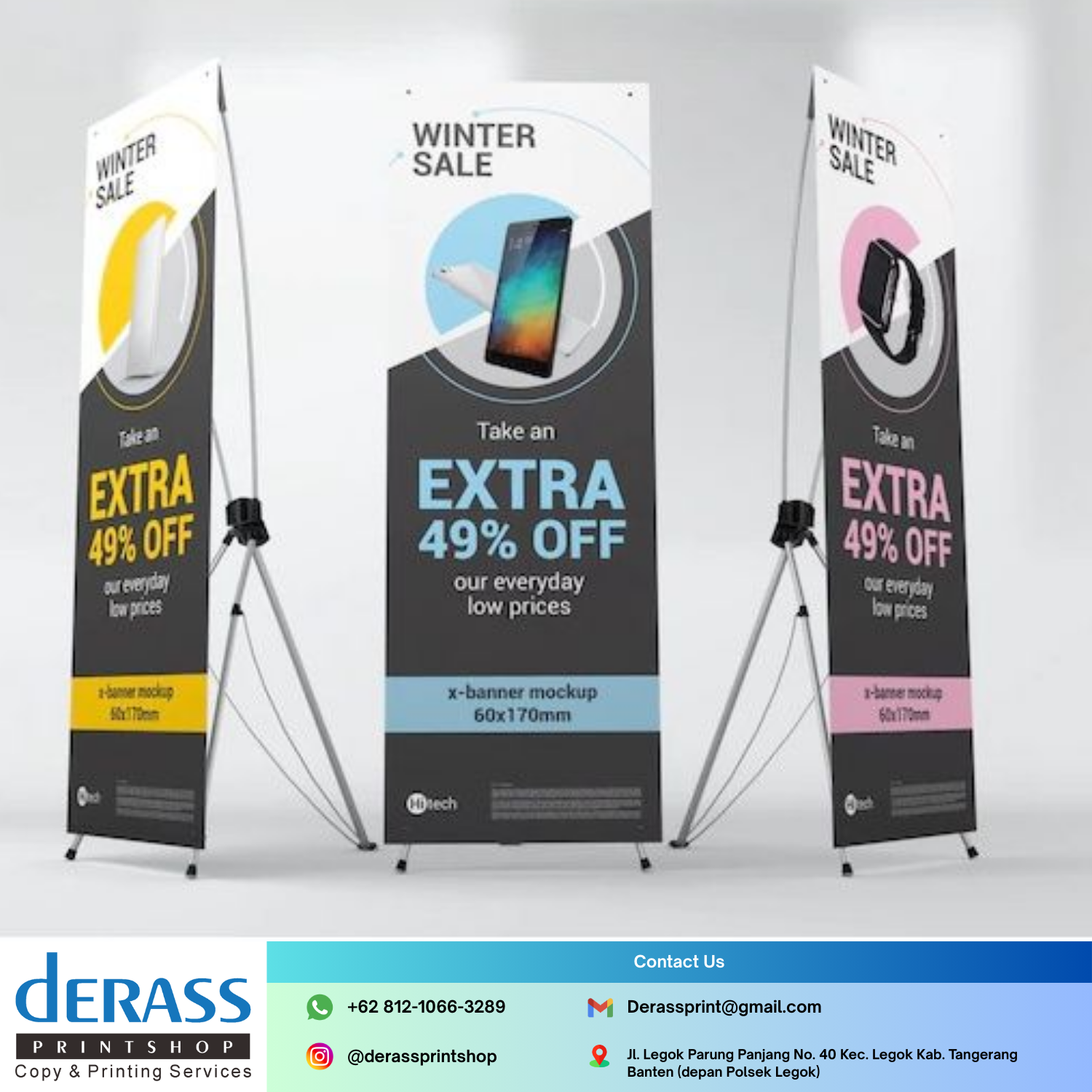 Cetak X-Banner Derass Print Shop