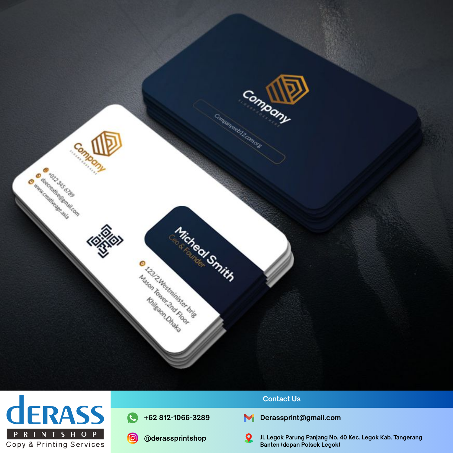 Cetak Kartu Nama Derass Print Shop