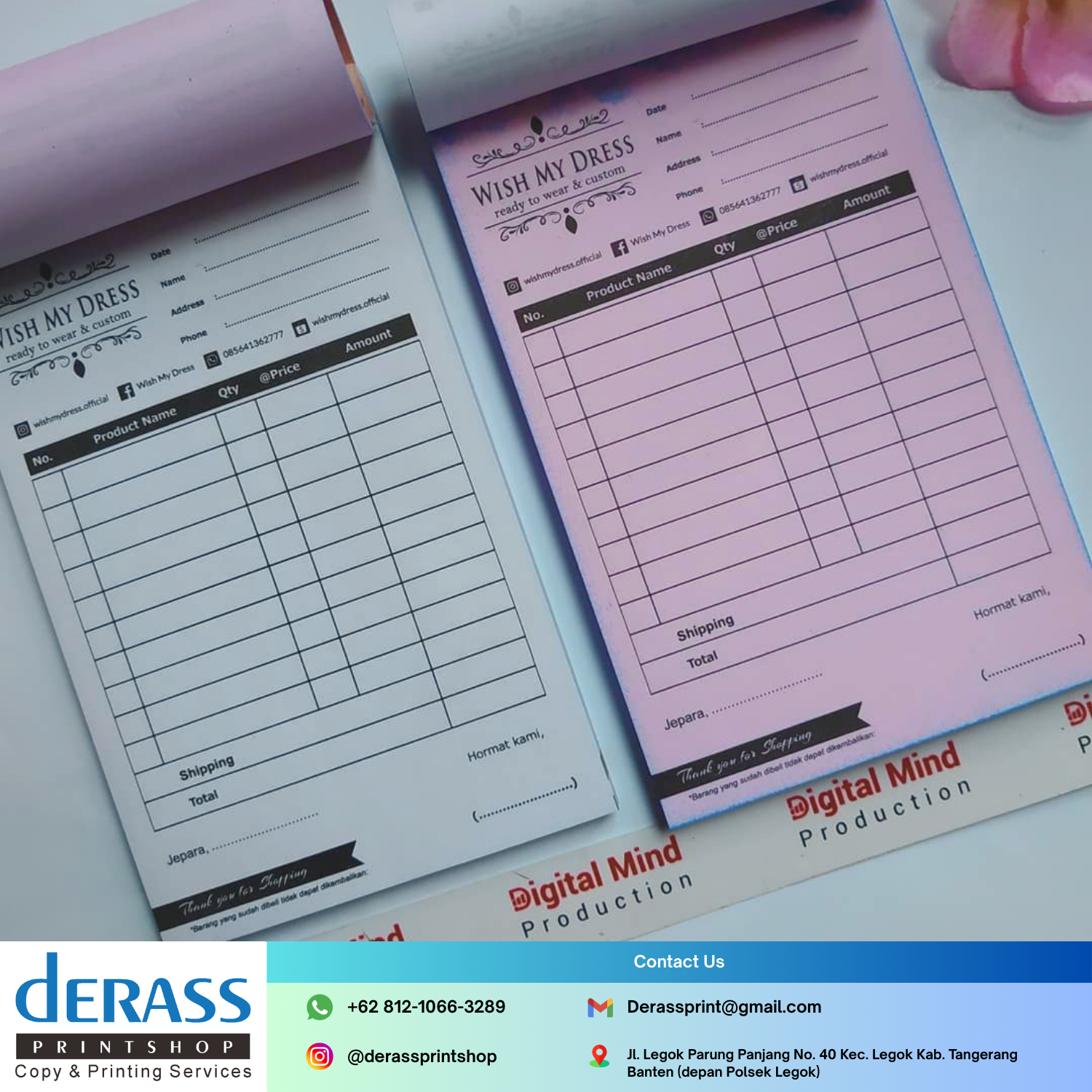 Cetak Nota Derass Print Shop