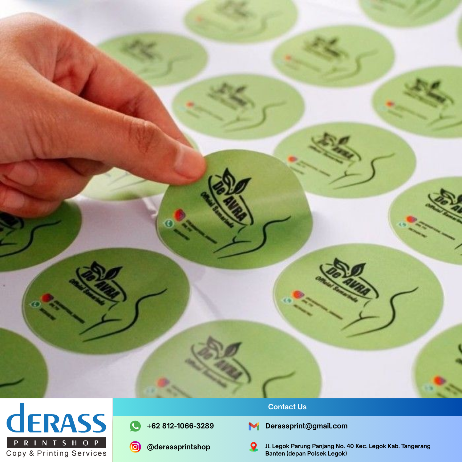 Cetak Stiker Derass Print Shop