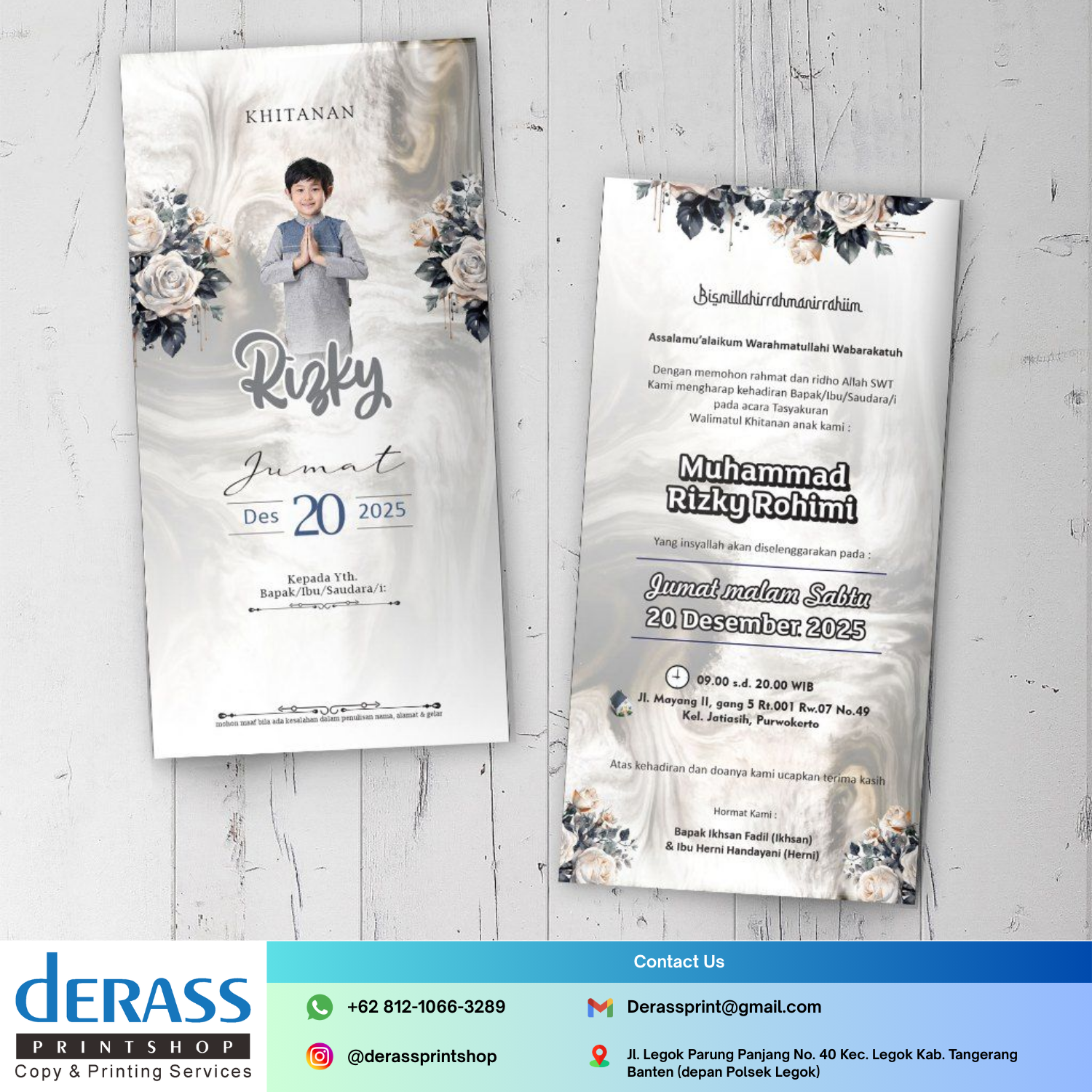 Cetak Undangan Derass Print Shop